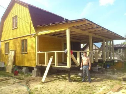 Cum sa faci un plus fata de o casa de lemn, cu propriile sale mâini, și să nu strice