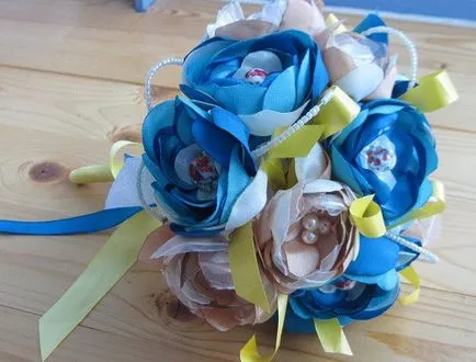 Cum sa faci un buchet chic nunta albastru