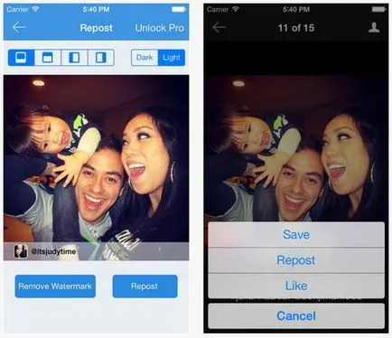 Cum sa faci o repost în Instagram (Instagram) Cum sa faci o repost în Instagram