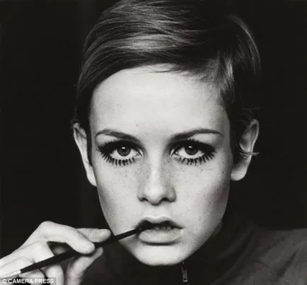 Cum sa faci un machiaj în stil retro lumina zeita twiggy master-class și inspirație