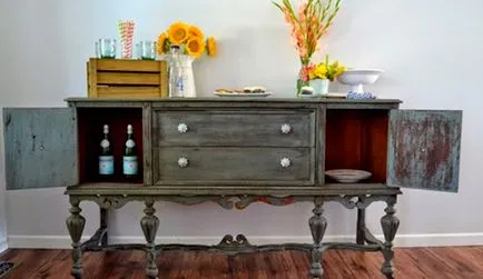 Cum sa faci o patina pe mobilier, cu propriile sale mâini un secol în câteva zile