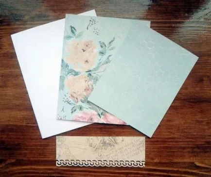 Cum de a face o carte poștală - idei scrapbooking