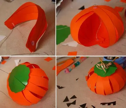 Cum sa faci un dovleac pentru Halloween atelier cu instrucțiuni (în format foaie de culoare) Cum sa faci un dovleac de Halloween pentru instrucțiuni master-class