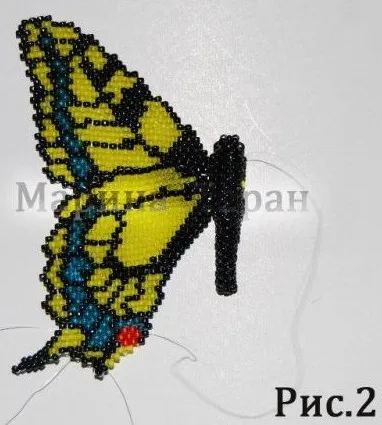 Cum de a țese un șirag de mărgele papilionidae - master class, dulce casă - mână a făcut meserii și idei (din nou, face simplu) Cum de a țese un șirag de mărgele papilionidae - master class, dulce casă - mână a făcut meserii și idei