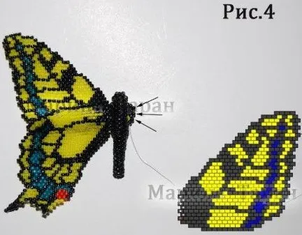 Cum de a țese un șirag de mărgele papilionidae - master class, dulce acasă - mână a făcut meserii și idei (a face o simplă creștere) Cum de a țese un șirag de mărgele papilionidae - master class, dulce casă - mână a făcut meserii și idei