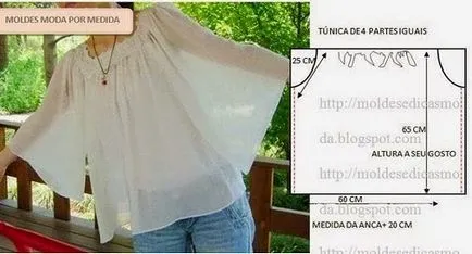 Cum se coase tunică simplu cu mâneci capac, regina (tunica model cu mâneci capac) Cum să coase o tunică simplă, cu mâneci capac, doamnă