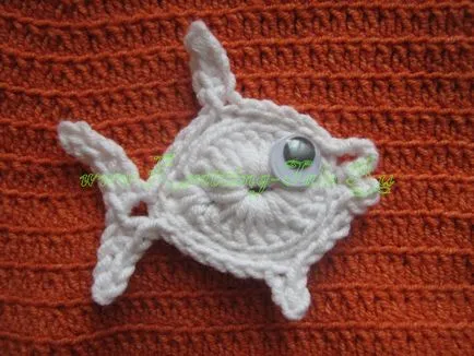Cum de a lega cârlig de pește applique (microni), poveste din tricot