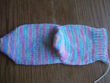 Cum să tricot papuci vorbit cu mâinile sale papuci unită și Sledkov spițe detaliate