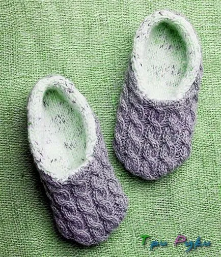 Cum să tricot papuci vorbit pentru modele de tricotat cu mâinile lor (papuci spițe) Cum să tricot papuci vorbit pentru modele de tricotat cu mâinile lor