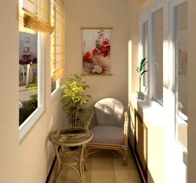 Cum de a decora un mic balcon sau loggie (foto)