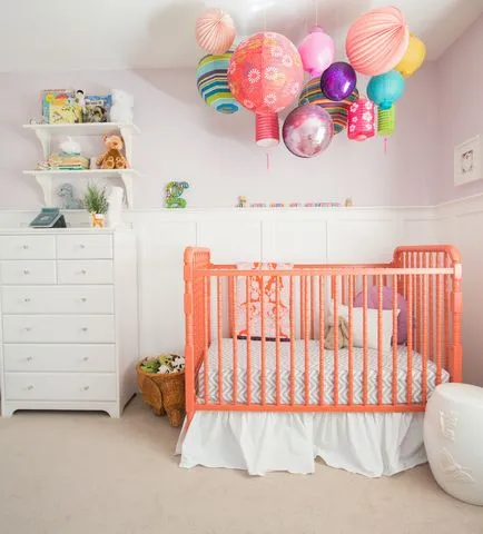 Cum de a decora peretii în pepinieră - 100 idei fotografie