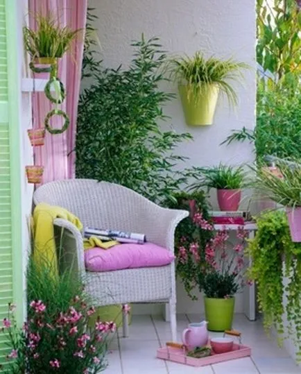 Cum de a decora un mic balcon sau loggie (foto)
