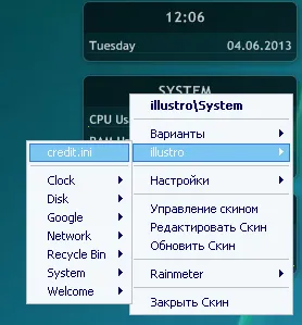 Cum se instalează și se adaugă fișierul Rainmeter .ini (adăugați un fișier widget) Cum se instalează și se adaugă fișier .ini Rainmeter
