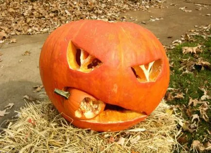 Cum să taie un dovleac de Halloween, problemele femeilor (dovleac) Cum să taie un dovleac de Halloween, problemele femeilor