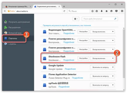 Cum se activează un flash player în browser