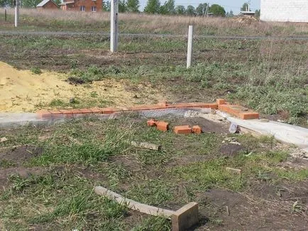 Cum să se alinieze fundația - fundația casei (figura nivelat fundație) Cum să se alinieze fundația - fundația casei