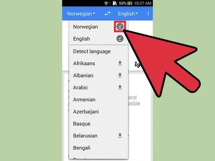 Cum de a descărca un pachet lingvistic pentru a fi utilizat într-un mod offline, Google Translate pe bază androjda