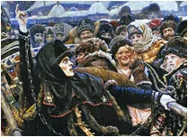 Imagine boierești Morozova Surikov (țarul Alexei Mihailovici) Imagine boierești Morozova Surikov