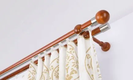 Cornice pentru perdele cu mâinile din lemn, plastic, cornișă șir (foto și video)