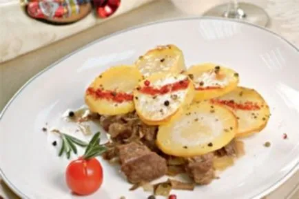 Cartofi și carne - opțiuni consistente