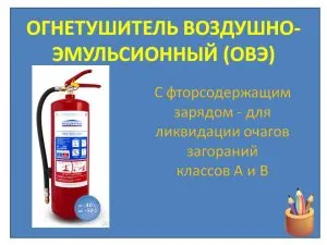 Clasificarea extinctoarele și caracteristicile lor