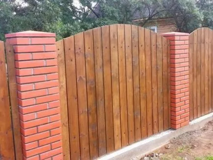 stâlpi de cărămidă pentru gard - schema dispozitivului și construirea propriilor lor mâini