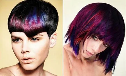 Colorat pe bob de păr scurt, bob, bob, și cu extinderea unei etape scurte (foto) (colorat) Colorat pe bob de păr scurt, bob, bob, și cu extinderea unei etape scurte (foto)