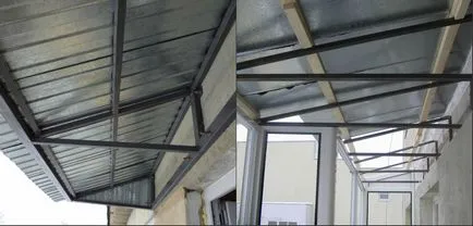 Acoperișul de pe balcon de instalare etaj, consiliere, orientare, instruire, video de