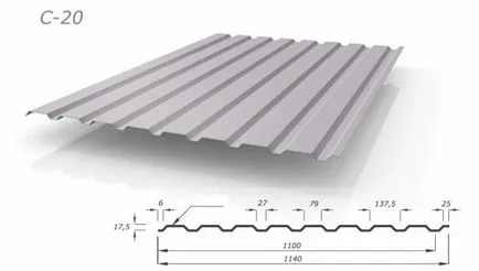 Trapezoidal avantaje foaie pentru acoperișuri, dezavantaje, instalare