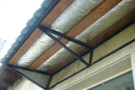 Acoperișul de pe balcon de instalare etaj, consiliere, orientare, instruire, video de