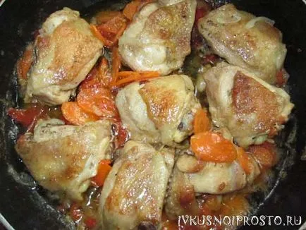 pulpe de pui intr-o tigaie - pas cu pas reteta cu fotografii, și delicioase și simplu