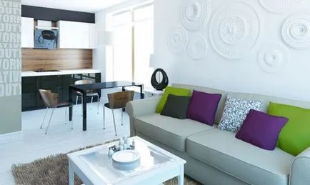 bucatarie-living într-un apartament cu cinci etaje (38 poze) instrucțiuni video de înregistrare a spațiului de proiectare combinat