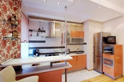 bucatarie-living într-un apartament cu cinci etaje (38 poze) instrucțiuni video de înregistrare a spațiului de proiectare combinat