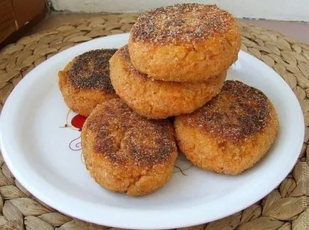 mese ușoare burgeri gustoase morcov (rețete morcov chiftelele) mese ușoare sunt cotlete gustoase morcovi