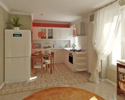 bucatarie-living într-un apartament cu cinci etaje (38 poze) instrucțiuni video de înregistrare a spațiului de proiectare combinat