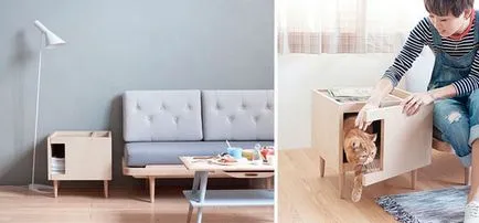 Paturi pentru pisici, ca parte a ideilor de design interior