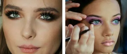 Machiaj smokey eyes pentru ochi albaștri, instrucțiuni pas cu pas 100 de fotografii (albastru) Machiaj smokey eyes pentru ochi albaștri, pas-cu-100 fotografie