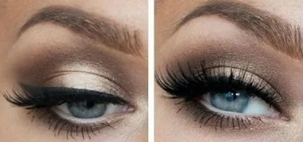 Machiaj smokey eyes pentru ochi albaștri, instrucțiuni pas cu pas 100 de fotografii (machiaj) Machiaj smokey eyes pentru ochi albaștri, pas-cu-100 fotografie