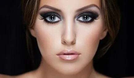 Machiaj smokey eyes pentru ochi albaștri, instrucțiuni pas cu pas 100 de fotografii (Smokey) Machiaj smokey eyes pentru ochi albaștri, pas-cu-100 fotografie