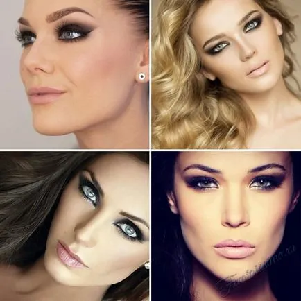 Machiaj pentru ochi albaștri Smokey Eyes (pas cu pas fotografii și video)