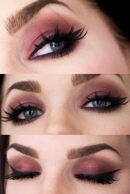 Machiaj smokey eyes pentru ochi albaștri, instrucțiuni pas cu pas 100 de fotografii (machiaj) Machiaj smokey eyes pentru ochi albaștri, pas-cu-100 fotografie