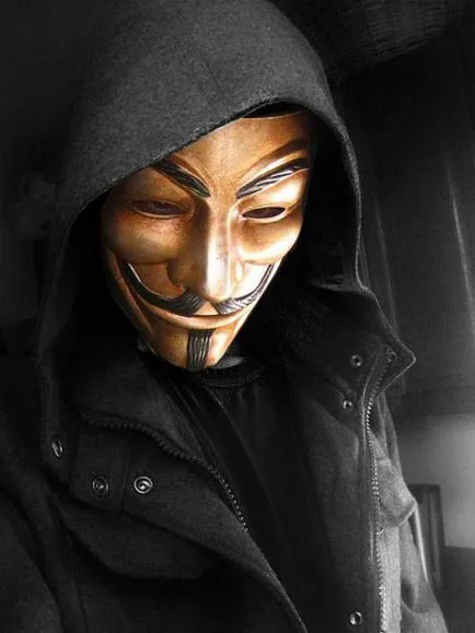 Anonim masca propriile lor mâini