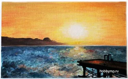 Master-class pictura peisaj ulei pentru incepatori - interese de mare (ulei) Master-class pictură în ulei peisaj pentru incepatori - hobby-Sea
