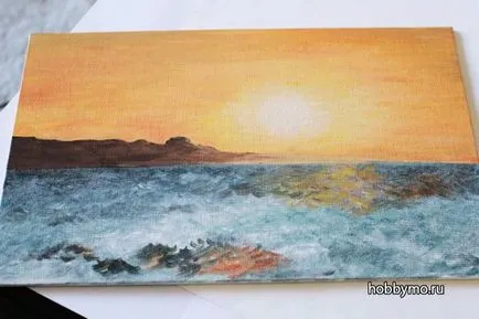Master-class pictură în ulei peisaj pentru incepatori - hobby mare (cu mâinile) Master-class pictură în ulei peisaj pentru incepatori - hobby-Sea
