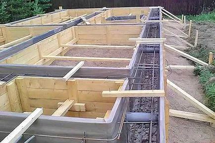 Design monolitic fundație benzi dispozitiv, procedura de construcție (centură) fundații benzi monolitice de proiectare dispozitiv, comanda constructii