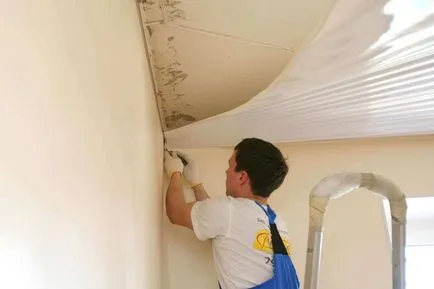 Montarea plafon stretch fără sudură (plafon) instalare fără sudură de plafoane suspendate