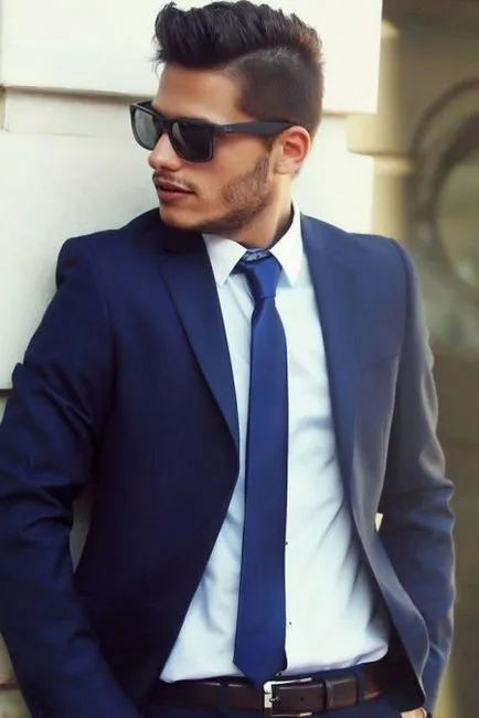 costum albastru de sex masculin (61 poze) ce să poarte costum clasic, albastru închis și albastru strălucitor
