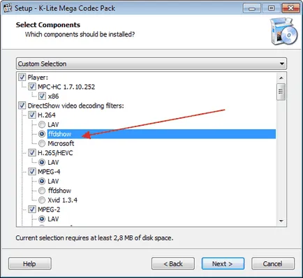 Setarea codec pack K-Lite