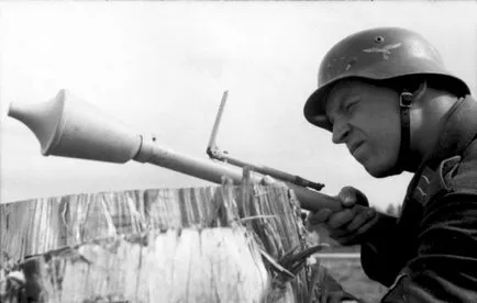 antitanc german grenada Panzerfaust faustpatron, caracteristicile de performanță caietul de sarcini,