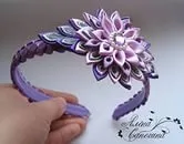 Banderolele kanzashi tutoriale master class, foto și video pentru a face